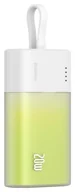 Powerbanki - Baseus Popsicle 5200mAh 20W z wbudowanym kablem Lightning biało-zielony - miniaturka - grafika 1