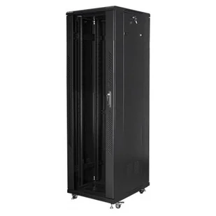 Lanberg SZAFA STOJĄCA RACK 19" 42U 600X800 (DRZWI SZKLANE,CZARNA, FLAT PACK) SZALAESTO0011 [9838779] - Szafy rack - miniaturka - grafika 1