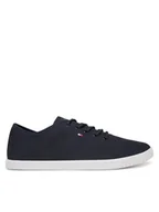 Trampki damskie - Tommy Hilfiger Tenisówki FW0FW08641 Granatowy - miniaturka - grafika 1