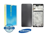 Części serwisowe do telefonów - Nowy Oryginalny Wyświetlacz Samsung Galaxy M51 Sm-M515F/Dsn Z Ramką - miniaturka - grafika 1