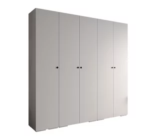 Szafa ubraniowa garderoba z półkami INOVA 2 2,5SZ biały+czarny - Szafy - miniaturka - grafika 1