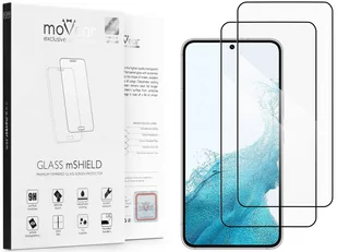 2 Szt. | moVear 2.5D Max - Szkło Hartowane Do Samsung Galaxy S22 (6.1") Na Cały Ekran | Do Etui, Fullglue, 9H - Szkła hartowane na telefon - miniaturka - grafika 1