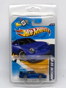 HOT WHEELS Porsche 911 GT2 Niebieski - Zabawki zdalnie sterowane - miniaturka - grafika 1
