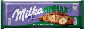 Milka Nuss & Nugat Creme 300g Czekolada Nugatowa Z Całymi Orzechami 300g