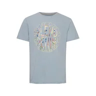 Koszulki męskie - Blend Męski T-shirt T-shirt, 164010/Dusty Blue, XL, 164010/Dusty Blue, XL - miniaturka - grafika 1