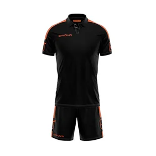 Givova, kit Play. wielokolorowa Schwarz/Orange Fluo M - Zestawy męskiej odzieży sportowej - miniaturka - grafika 1