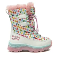 Buty dla dziewczynek - Śniegowce Agatha Ruiz de la Prada 241992-B S Biały - miniaturka - grafika 1