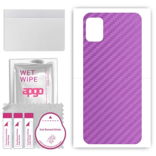 folia naklejka skórka strukturalna na TYŁ do TCL 501 - Carbon Fioletowy - apgo SKINS