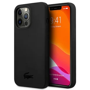 Lacoste Etui do iPhone 13 Pro / 13 6,1" czarny/black hardcase Silicone - Etui i futerały do telefonów - miniaturka - grafika 1