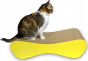 Drapaki dla kotów - Drapak dla kota żółty duży MIMI 70x23x24 cm MruuPruu - miniaturka - grafika 1