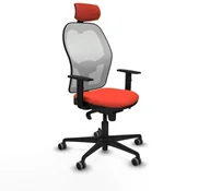 Fotele i krzesła biurowe - Krzesło Biurowe z Zagłówkiem Piqueras y Crespo 1D036G2 Ciemnopomarańczowy - miniaturka - grafika 1