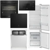 Zestawy AGD - Zestaw AGD do zabudowy Beko Lodówka BCSA285K4SN + Zmywarka DIN35321 + Piekarnik BBIR17300BCS + Płyta HII 64402 MTX + Kuchenka mikrofalowa BMGB 20212 B - miniaturka - grafika 1