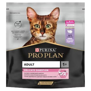 PRO PLAN Delicate Digestion Karma dla kotów bogata indyka 400+400g GRATIS - Sucha karma dla kotów - miniaturka - grafika 2