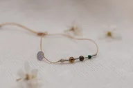 Bransoletki - Bransoletka dla Skorpiona - Jaspis Obsydian Agat Malachit - miniaturka - grafika 1