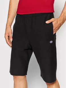 Champion Szorty sportowe Logo 216543 Czarny Custom Fit - Spodenki męskie - miniaturka - grafika 1