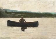 Plakaty - Galeria Plakatu, Plakat, Playing a Fish, Winslow Homer, 50x40 cm - miniaturka - grafika 1