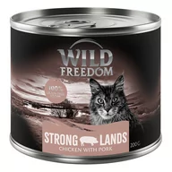 Mokra karma dla kotów - Megapakiet Wild Freedom Adult, 24 x 200 g - Strong Lands - Wieprzowina i kurczak - miniaturka - grafika 1