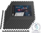 Maty do ćwiczeń - Mata puzzle EVA 1cm czarna - 8 sztuk - miniaturka - grafika 1