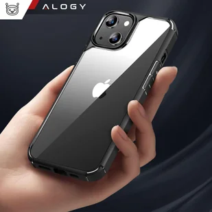 Etui Case do iPhone 14 + zestaw 4 szkieł 5w1 pancerne 360 Alogy Hybrid 2x Szkło na ekran +2x obiektyw czarno-przezroczyste - Etui i futerały do telefonów - miniaturka - grafika 13