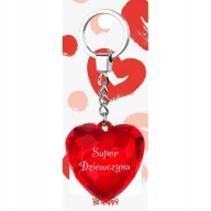 Breloczki dla dzieci - Brelok serce Super Dziewczyna - Be-Happy Gifts - miniaturka - grafika 1