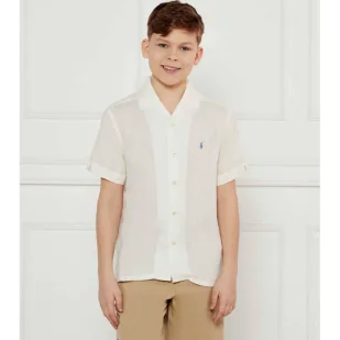 POLO RALPH LAUREN Lniana koszula Loose fit - Bluzki dla chłopców - miniaturka - grafika 1