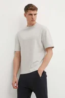 Koszulki męskie - Reebok t-shirt Active Collective męski kolor beżowy gładki 100075587 - miniaturka - grafika 1
