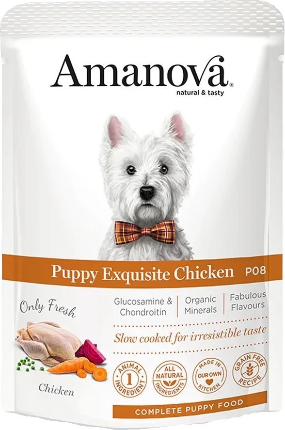 Amanova Puppy Exquisite Chicken saszetka 300g