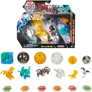 Bakugan Evolutions zestaw Battle Stricke Pack 6 figurek Sectanoid Arcleon - Figurki dla dzieci - miniaturka - grafika 1