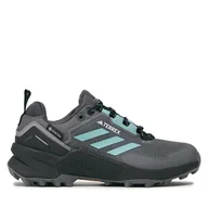 Buty trekkingowe damskie - Trekkingi adidas Terrex Swift R3 GORE-TEX Hiking HP8716 Szary - miniaturka - grafika 1