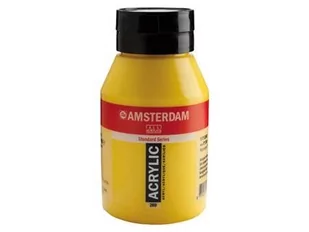 Talens Amsterdam, farba akrylowa, 1000 ml, Żółty średni, azo - Przybory szkolne - miniaturka - grafika 2