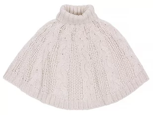 Beżowe Poncho Dziecięce - Moda i Uroda OUTLET - miniaturka - grafika 1