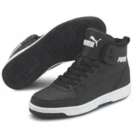 Buty sportowe męskie - Buty męskie zimowe ocieplane Puma Rebound Joy Fur 37557601 czarne 48.5 - miniaturka - grafika 1
