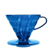 Zaparzacze i kawiarki - Plastikowy Drip Hario V60-02 Ocean Blue - Niebieski - miniaturka - grafika 1