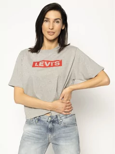 Koszulki i topy damskie - Levi's T-Shirt Graphic Boxy Tee 85634-0007 Szary Regular Fit - grafika 1