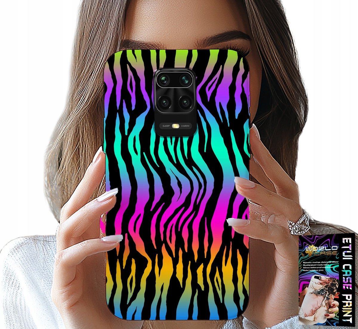 ETUI DO XIAOMI NOTE 9 PRO / 9S - ABSTRAKCYJNE KOLOROWE WZORY CASE + FOLIA