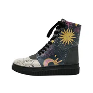 Botki damskie - DOGO Vegan Future Boots botki damskie - and Wonders How It All Turns Out, niebieski, 36 EU - miniaturka - grafika 1