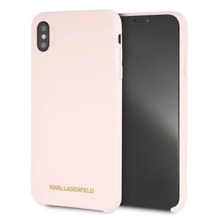 Karl Lagerfeld KLHCI65SLLPG iPhone Xs Maz jasny różowy KF000078 - Etui i futerały do telefonów - miniaturka - grafika 1