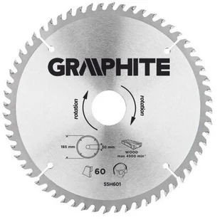 Graphite Tarcza do cięcia 55H601 185 x 30 mm do pilarki widiowa - Tarcze do pił - miniaturka - grafika 1