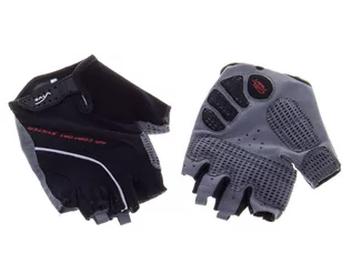 Rękawiczki rowerowe - Vivo, Rękawiczki kolarskie, SB-01-7007 A, czarno-szary,, rozmiar M - grafika 1