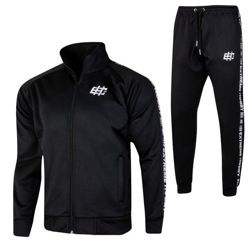 Komplet dresowy EXTREME HOBBY STYLE czarno/biały-3XL