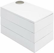 Pudła i pojemniki do przechowywania - Umbra Spindle storage box White 308712-660 - miniaturka - grafika 1