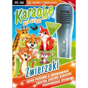 Karaoke Dla Dzieci Zwierzaki Z Mikrofonem Pc-Dvd) - Instrumenty muzyczne dla dzieci - miniaturka - grafika 1