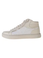 Trampki męskie - Calvin Klein Skórzane sneakersy w kolorze beżowym - miniaturka - grafika 1