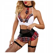 Komplety bielizny - Strój Uczennicy Przebranie Komplet - L - miniaturka - grafika 1