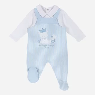 Komplety dla niemowląt - Komplekt (Body + spodnie na szelkach) Chicco 090.76419-021 74 cm Jasno Jasnoniebieski (8054707584921) - grafika 1
