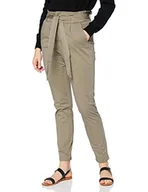 Spodnie damskie - VERO MODA Damskie spodnie do kostek High Waist Loose Fit Paperbag, Bungee Cord, XS - miniaturka - grafika 1