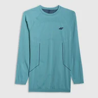 Pozostała odzież narciarska - Bielizna termoaktywna bezszwowa (góra) męska 4F 4FWAW25USEAM233-46S Zielony XXL/3XL - miniaturka - grafika 1