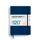 Notesy i bloczki - Notatnik Leuchtturm1917 Medium A5, 120g, Linie, Granatowy - miniaturka - grafika 1
