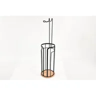 Stojaki i wieszaki na papier toaletowy - Stojak na papier i zapas UMBRA bambus czarny - miniaturka - grafika 1