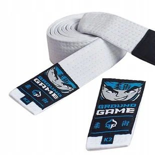 Pas Do Bjj Dla Dzieci Ground Game Biały R. K3 - Kimona, stroje i obuwie - miniaturka - grafika 1